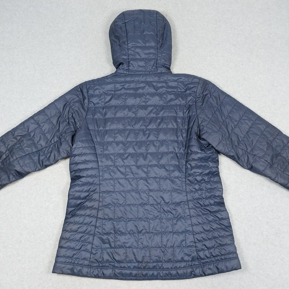 Patagonia Nano Puff Hoody Womens Large Classic Navy Jacket Primaloft Packable - Picture 5 of 16